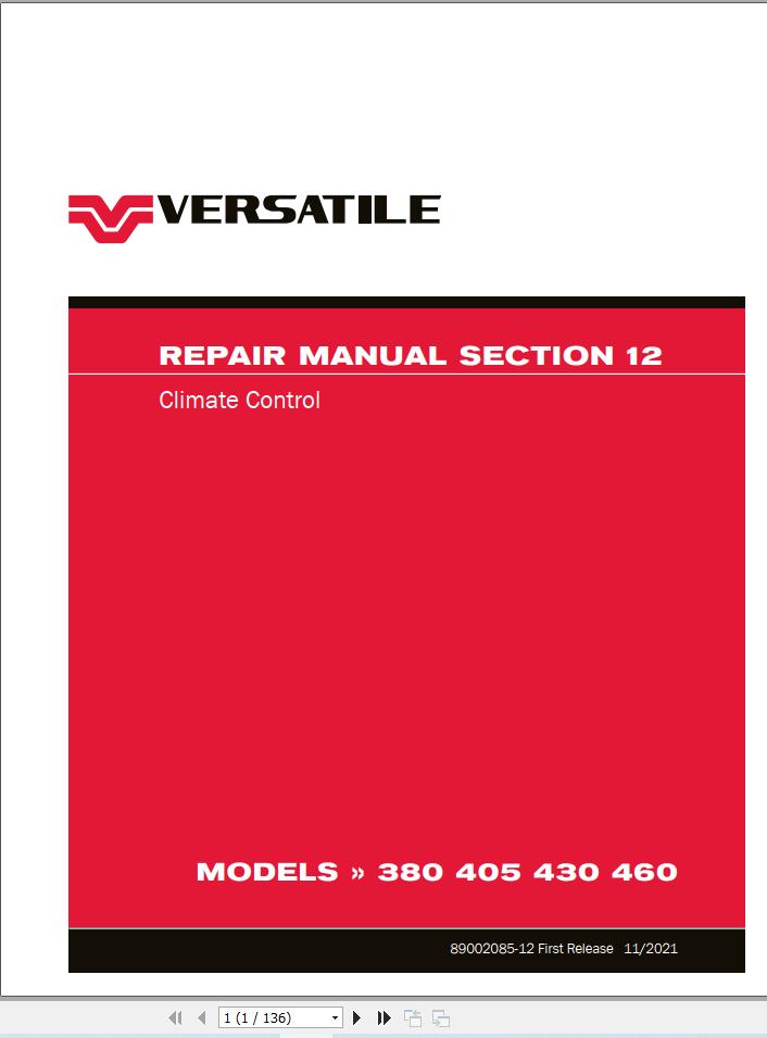 Versatile Tractor 4WD T4f Repair Manual (1)