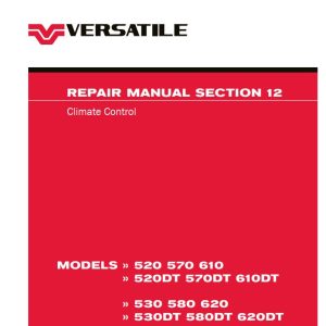 Versatile Tractor L4WD DT T4f Repair Manual (1)