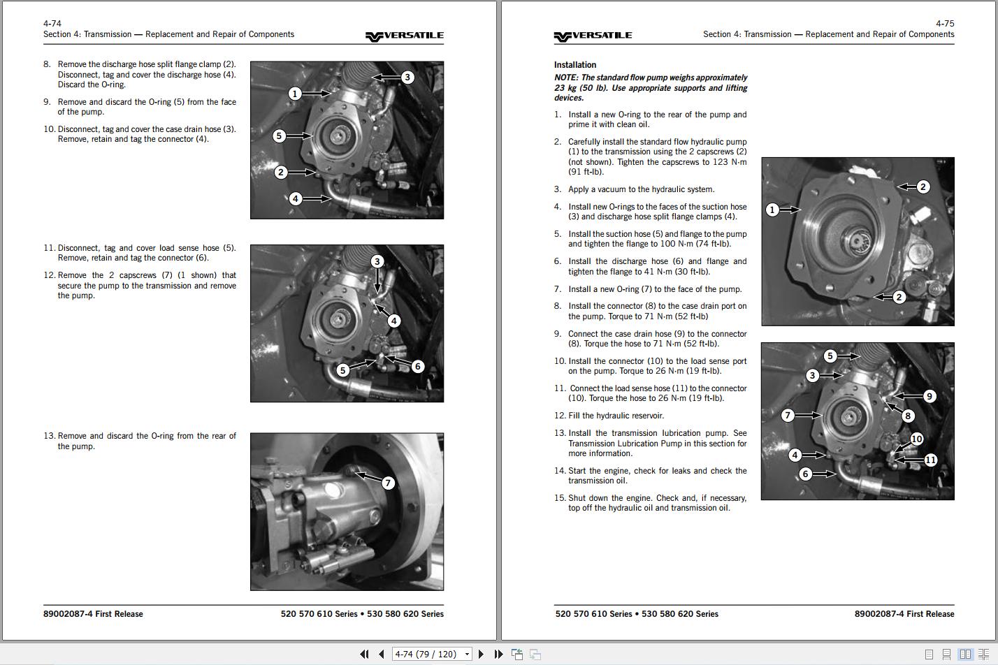 Versatile Tractor L4WD DT T4f Repair Manual (4)