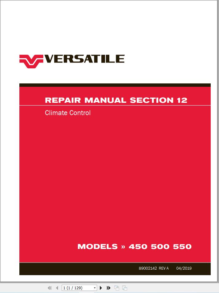 Versatile Tractor L4WD DT T4i Repair Manual (2)