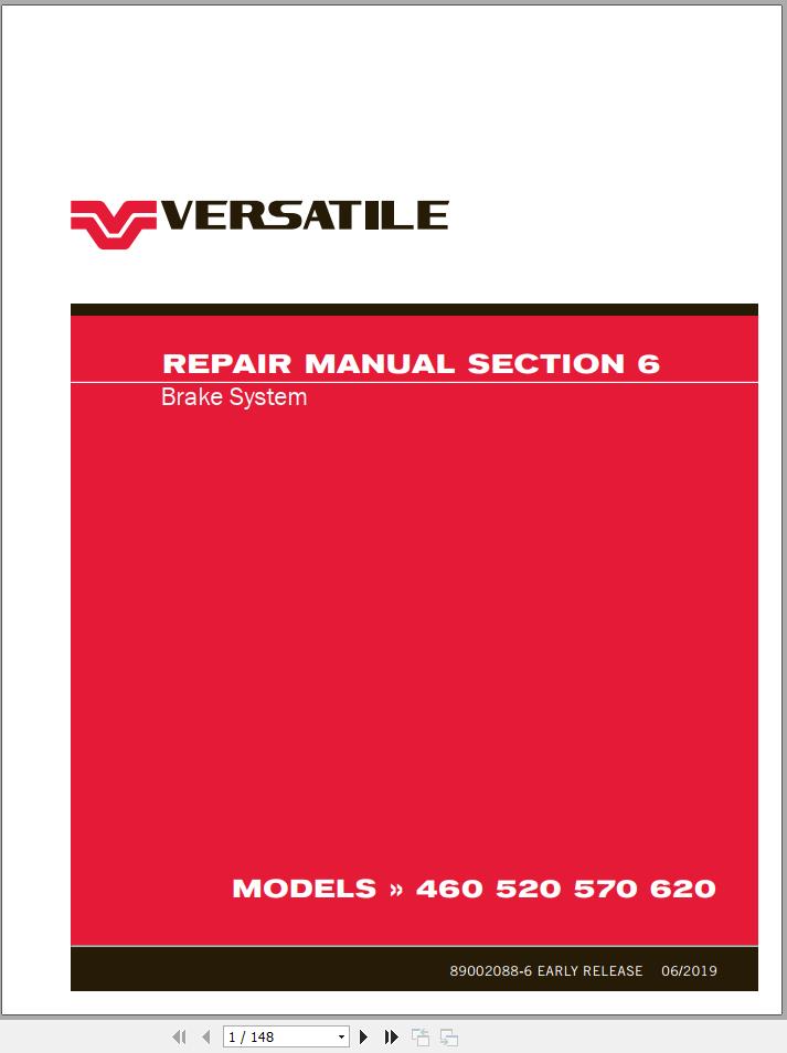 Versatile Tractor L4WD T3 460 to 620 Repair Manual (2)