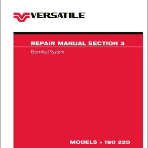 Versatile Tractor MFWD 190 220 T3 Repair Manual (1)