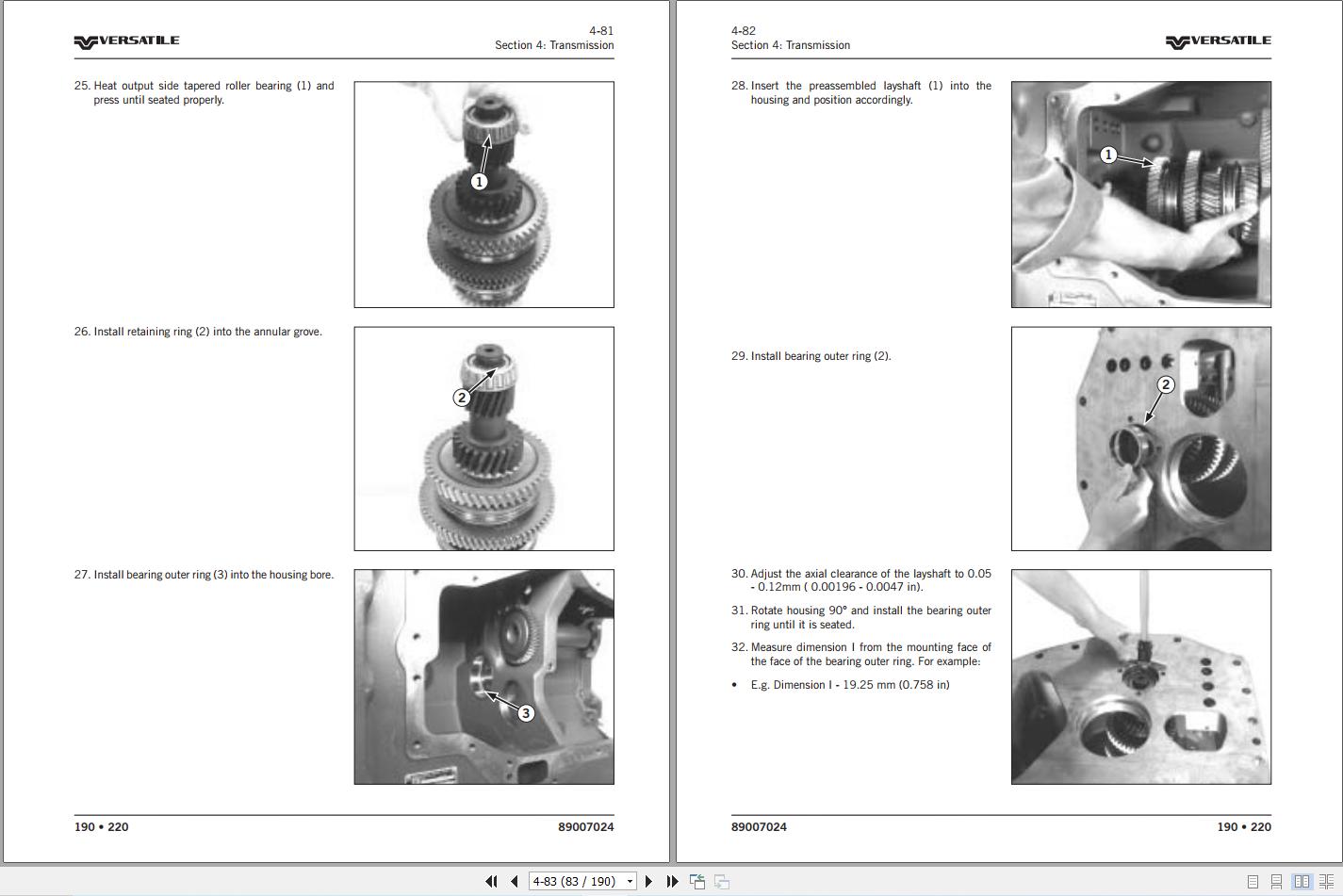 Versatile Tractor MFWD 190 220 T3 Repair Manual (3)