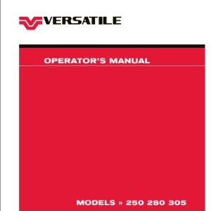 Versatile Tractor MFWD 250 280 305 T3 Operation Manual (1)