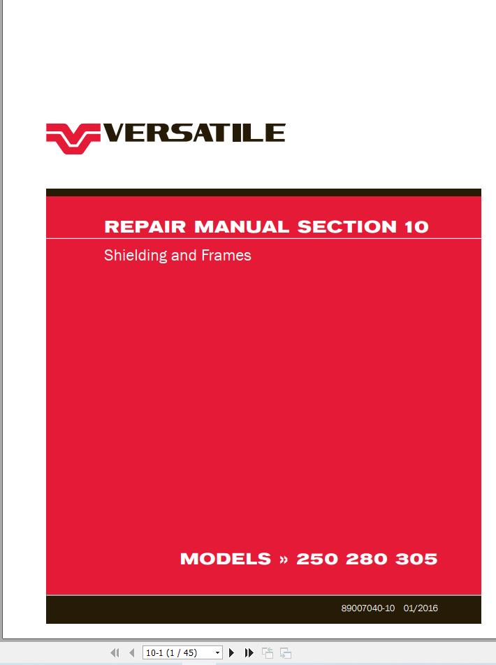 Versatile Tractor MFWD 250 280 305 T3 Repair Manual (2)