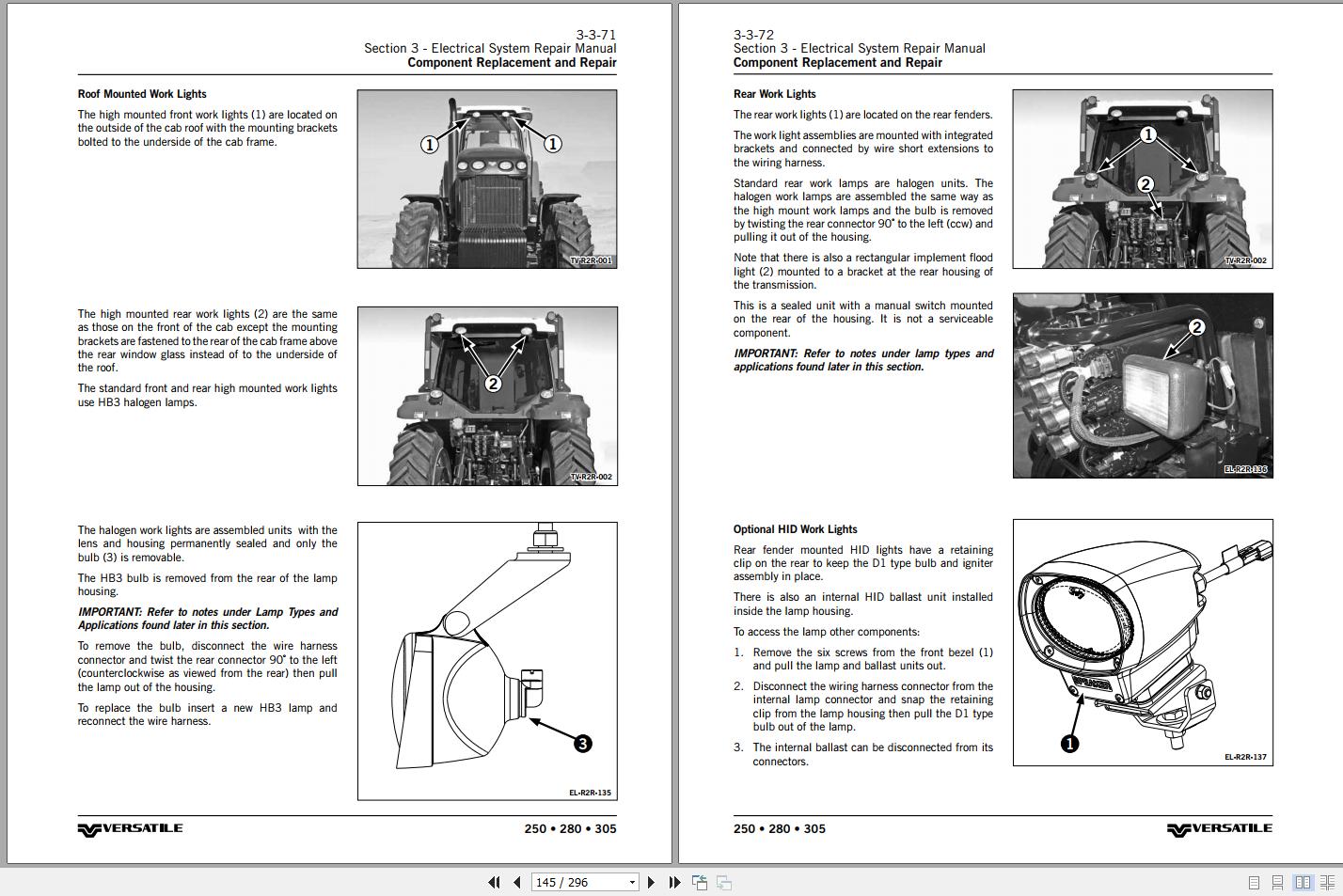 Versatile Tractor MFWD 250 280 305 T3 Repair Manual (4)