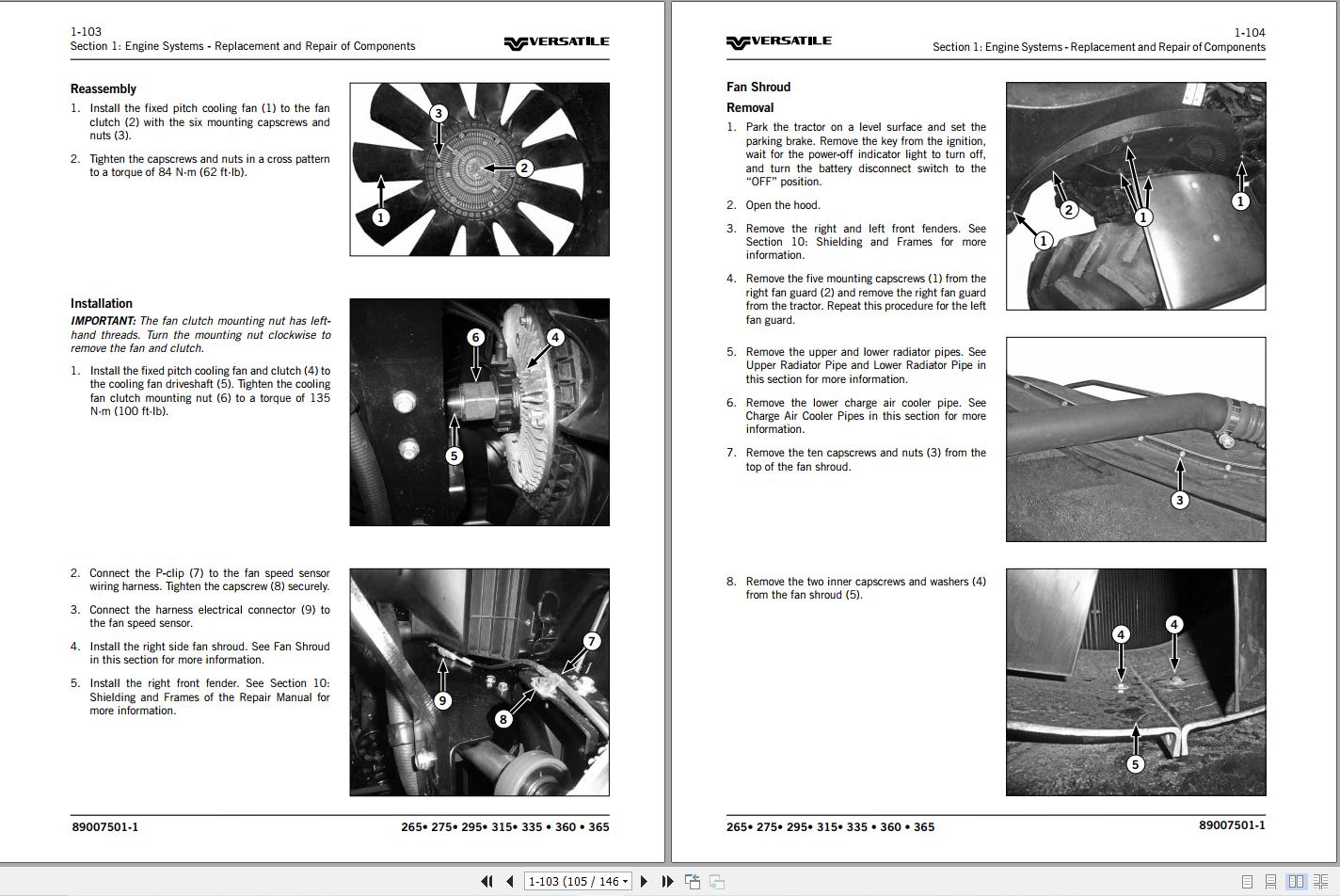 Versatile Tractor MFWD T4f Repair Manual (3)