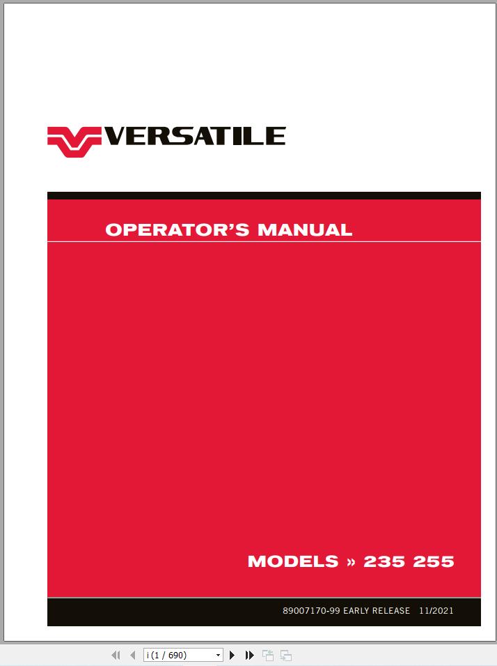 Versatile Tractor Nemesis Operation Manual (2)