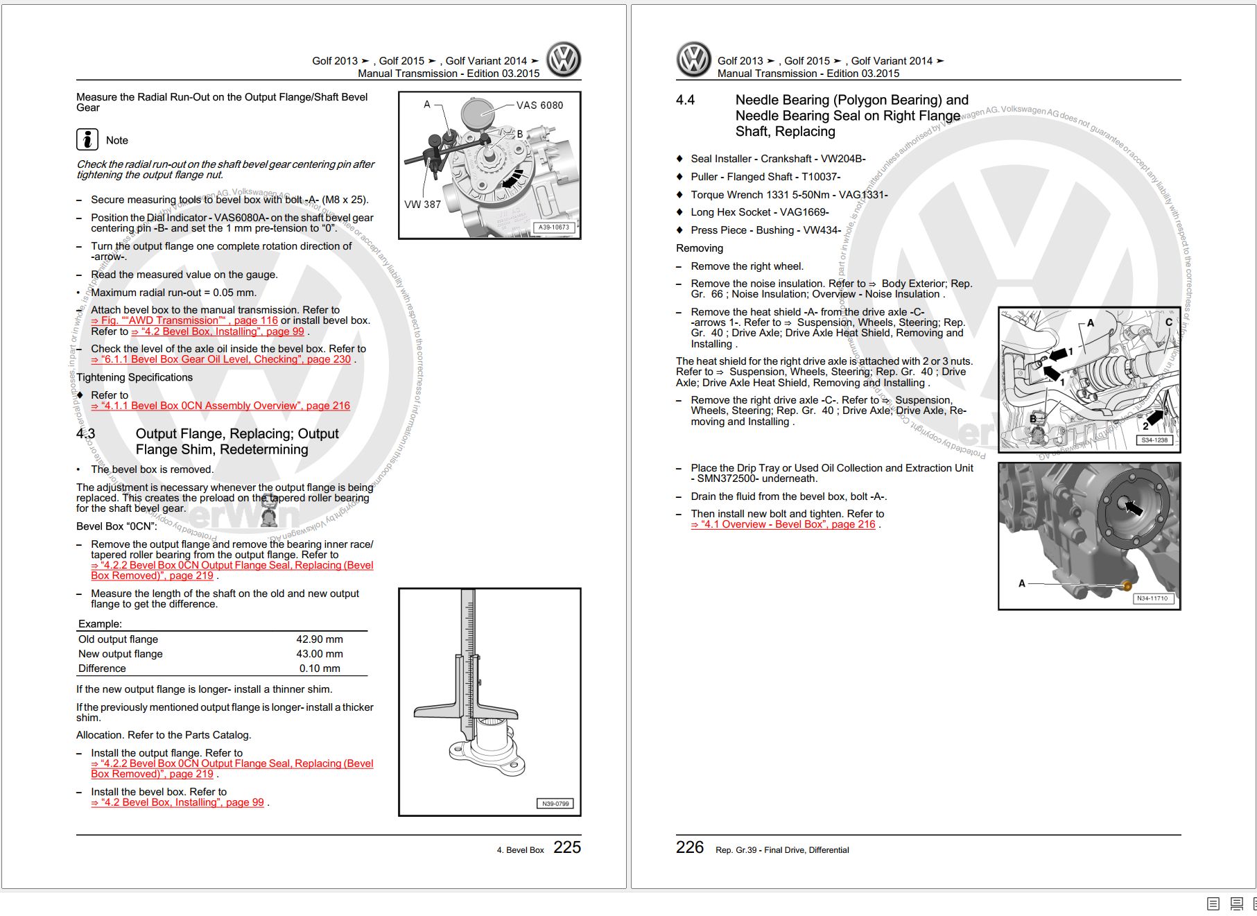 Volkswagen Golf Mk7 2012 2020 Workshop Service Manual 3