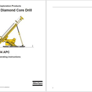 Atlas Copco Diamond Core Drill DIAMEC U4 APC Safety and Operating Instructions 6991151101 (1)