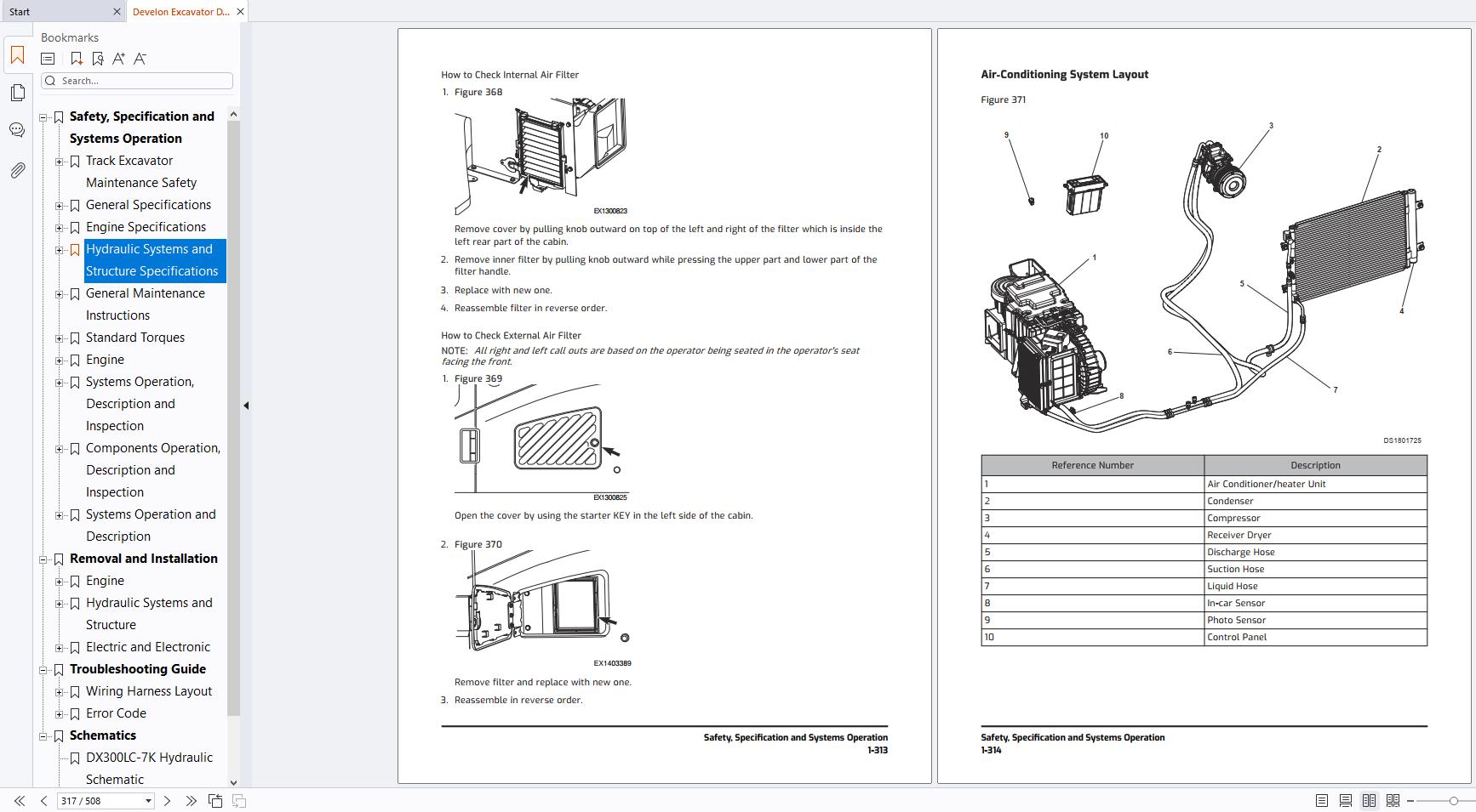 Develon Excavator DX300LC 7K Shop Manual 950106 02873 D EN 2