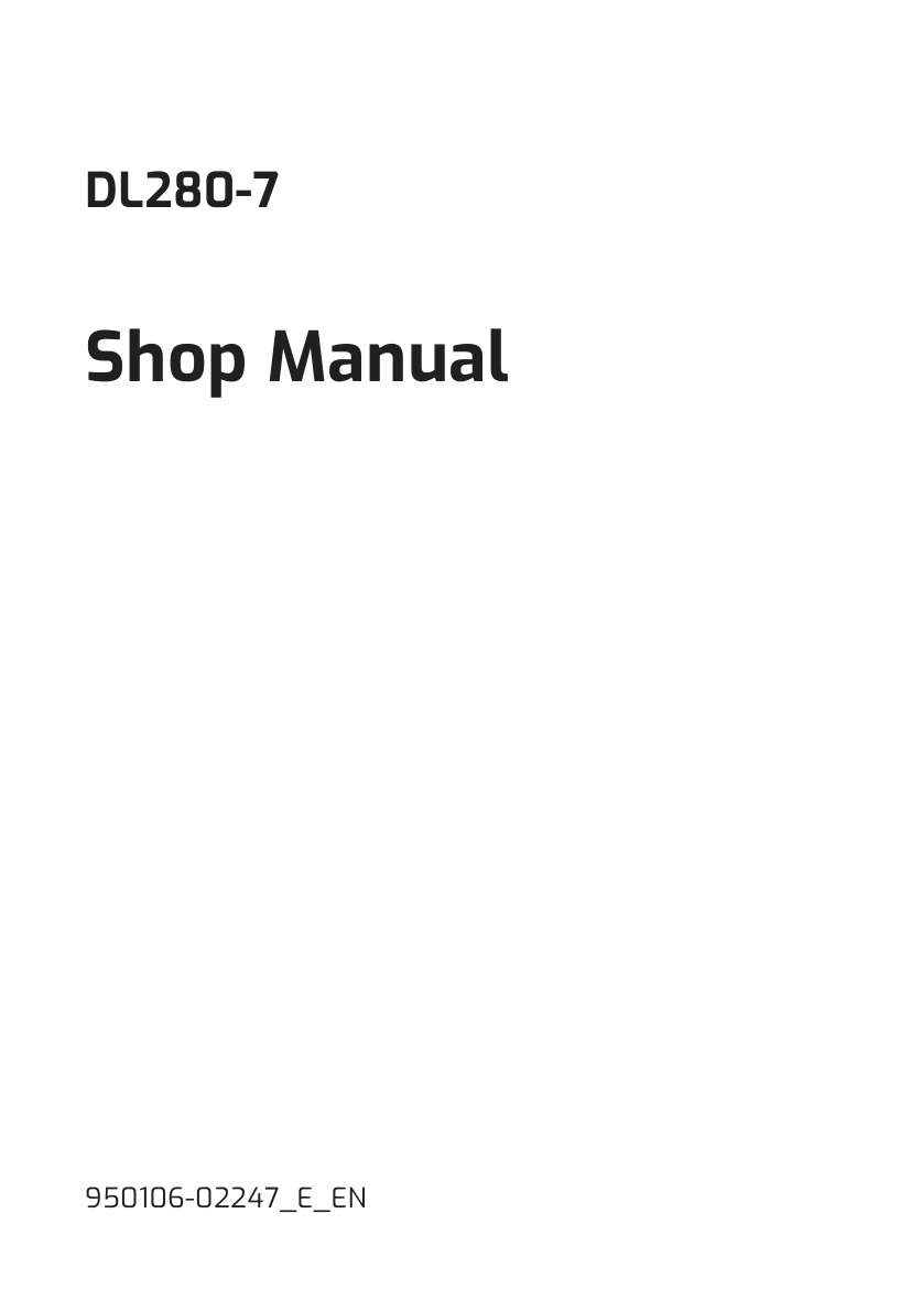 Develon Wheel Loader DL280 7 Shop Manual 950106 02247 E EN (1)