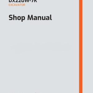Develon Wheeled Excavator DX220W 7K Shop Manual 950106 03648 A KO (1)