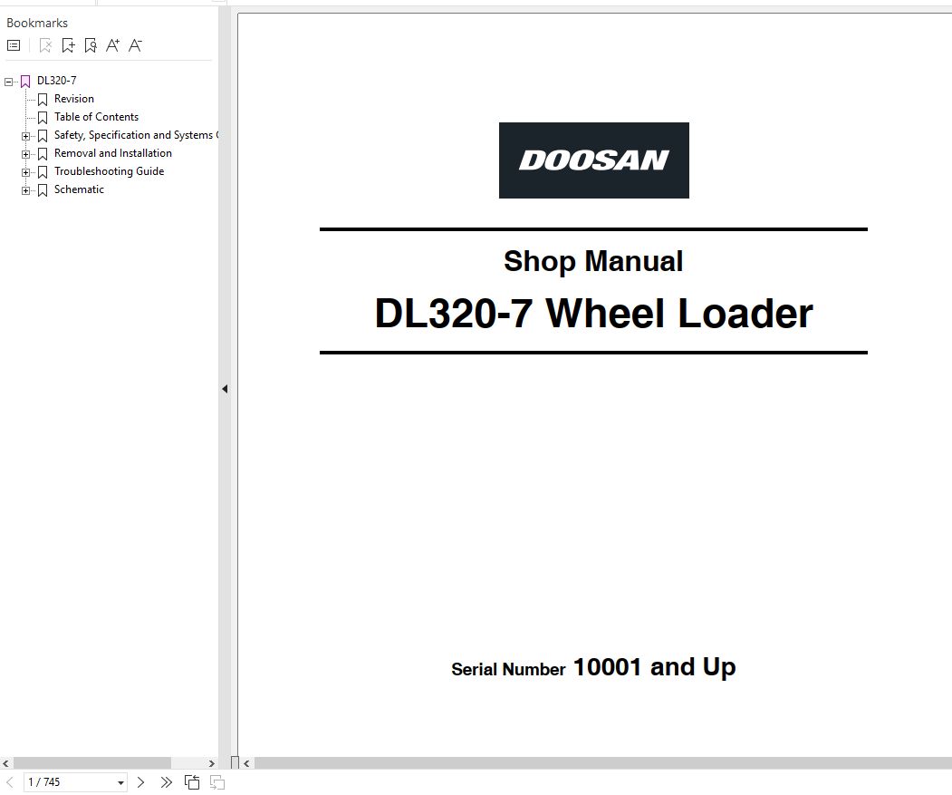 Doosan Construction Schematics Operators Maintenance Shop Manual PDF Collection (3)