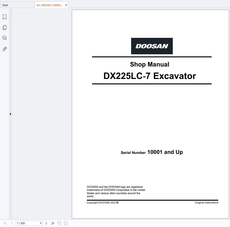 Doosan Excavator DX225LC 7 Shop Manual (1)