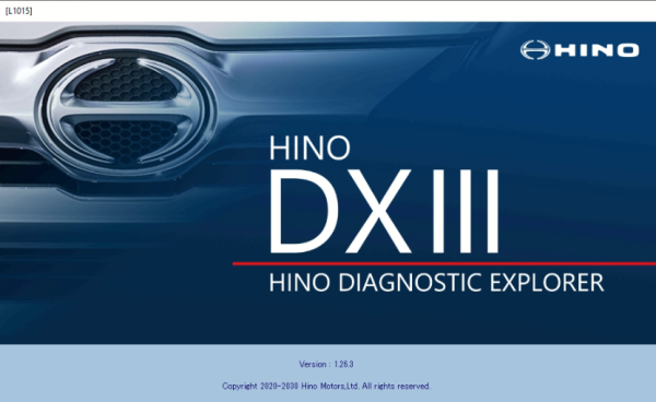 Hino Diagnostic Explorer 3 Hino DXIII Ver.1.26.3 Remote Installation 1