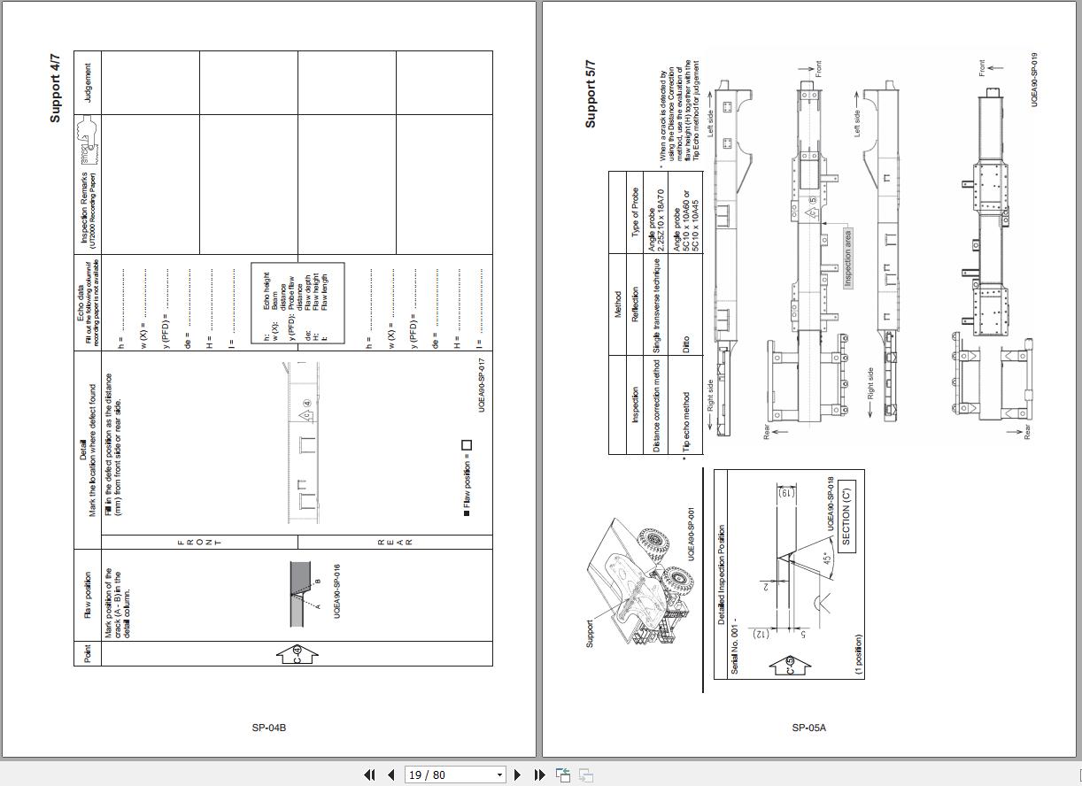 Hitachi EH3500AC 3 Ultra Sonic UT Inspection Check Sheets PMQEA90 EN UT00 2
