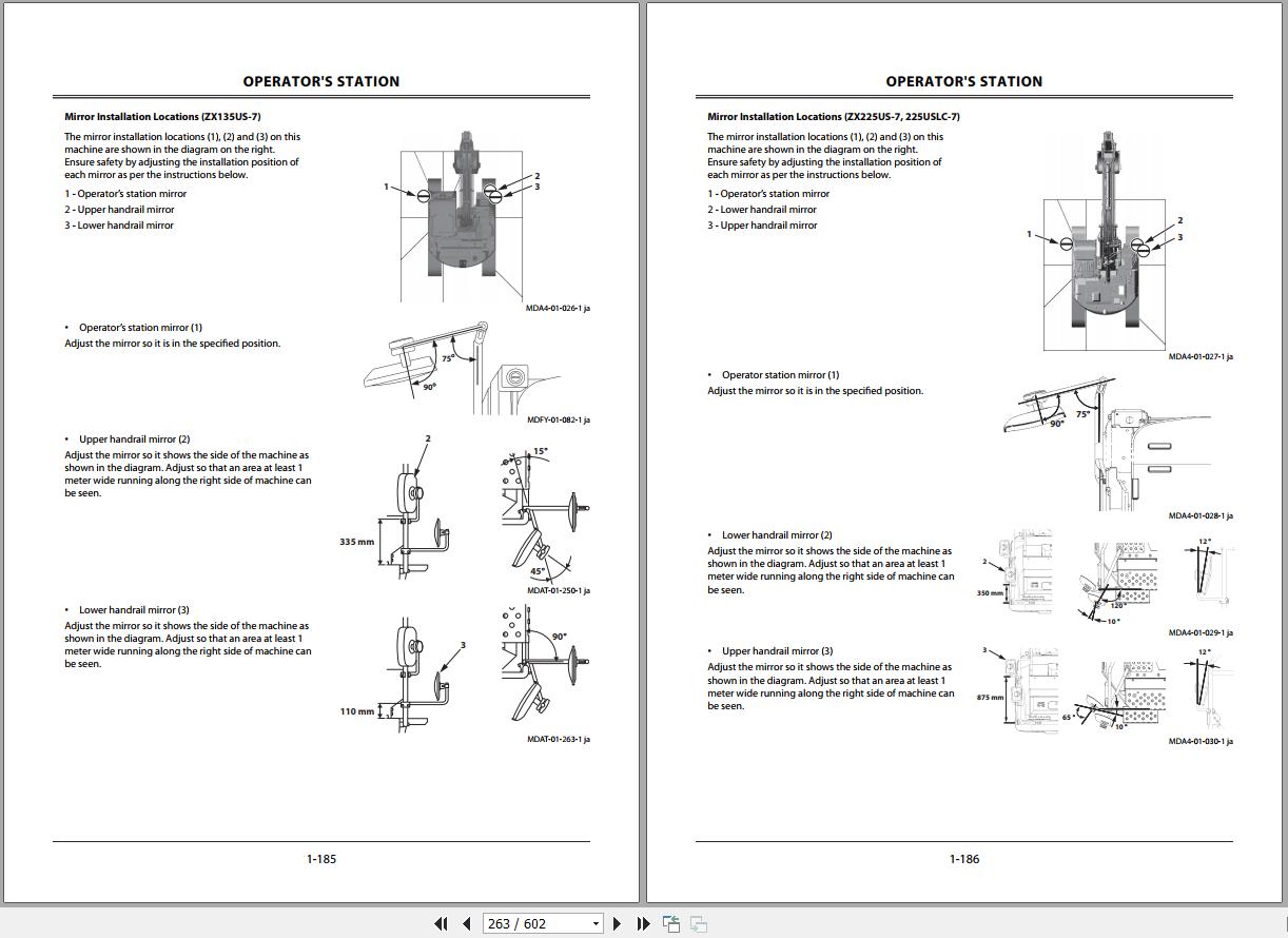 Hitachi Excavator ZX135US 7 ZX225US 7 ZX225USLC 7 Operator Manual ENMDA4 1 2 2