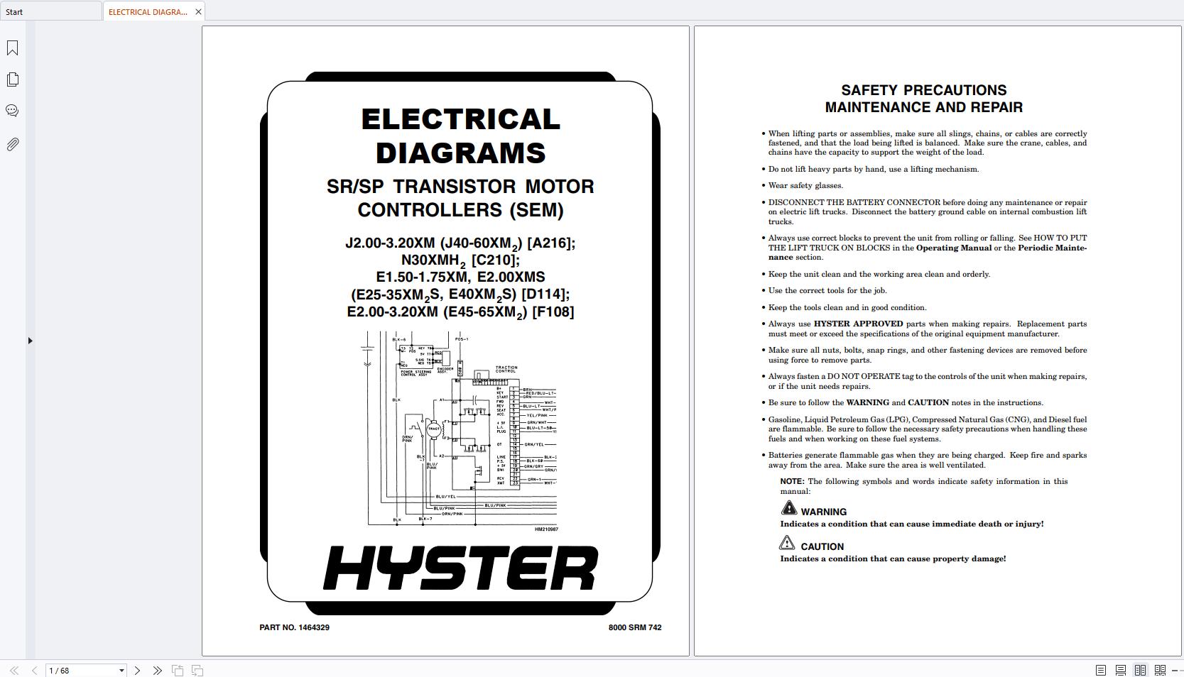 Hyster Forklift D114 E1.50 1.75XM E2.00XMS Service Manual (3)