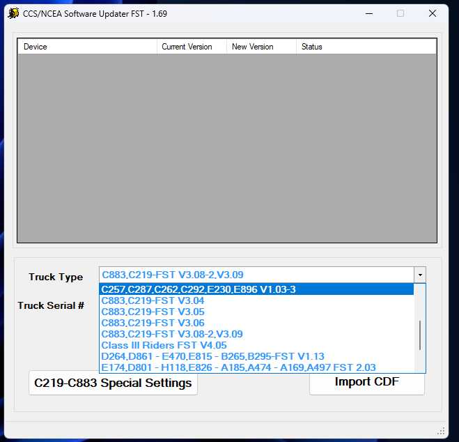 Hyster Yale CCS NCEA Software Updater FST 1.69 01.2021 Program 8