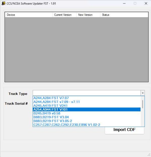Hyster Yale CCS NCEA Software Updater FST 1.91 10.2024 Database Collection Program 1