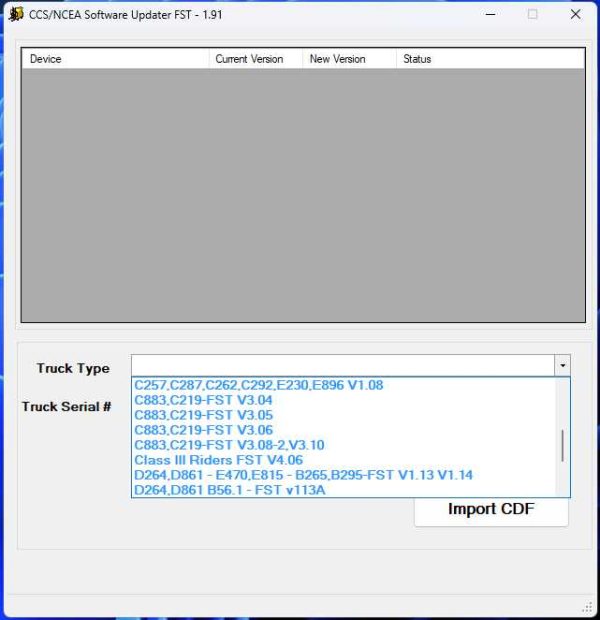 Hyster Yale CCS NCEA Software Updater FST 1.91 10.2024 Database Collection Program 2