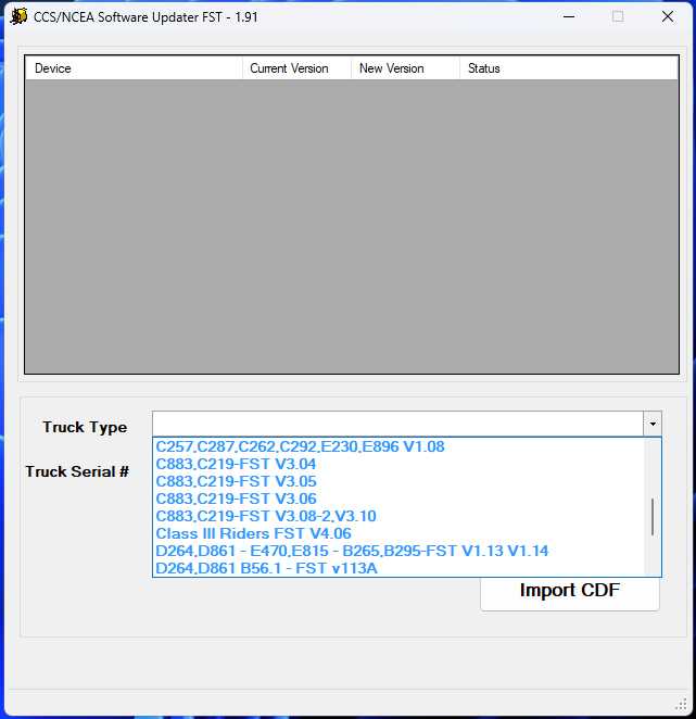 Hyster Yale CCS NCEA Software Updater FST 1.91 10.2024 Database Collection Program 2