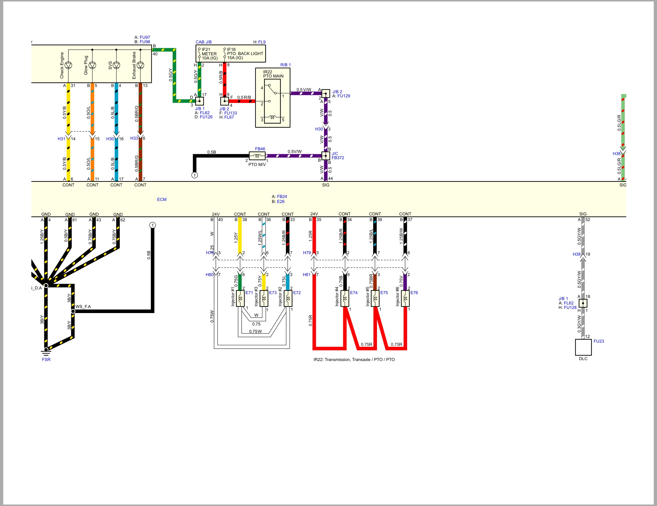 Isuzu Truck F&G Series 08 Cab model 2019 to 2024 10th Edition Wiring Diagram MGHTML WEN 1991IGJ (2)
