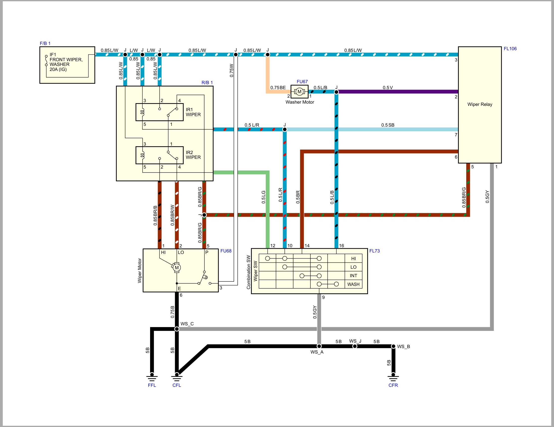 Isuzu Truck FX FY GX Series 08 Cab model 2023 2024 2nd edition Kenya Pakistan Philippines Wiring Diagram FXHTML WEN 2221 (2)
