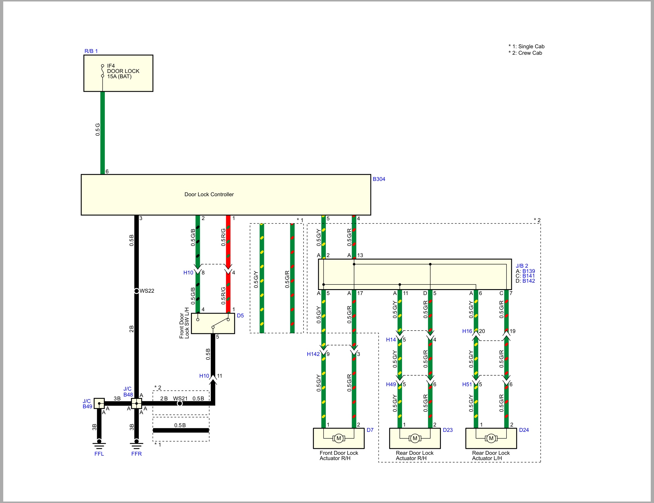 Isuzu Truck N Series 08 Cab model 2014 to 2024 Euro2 Euro3 Euro4 Wiring Diagram LGHTML WEN 1441 (2)