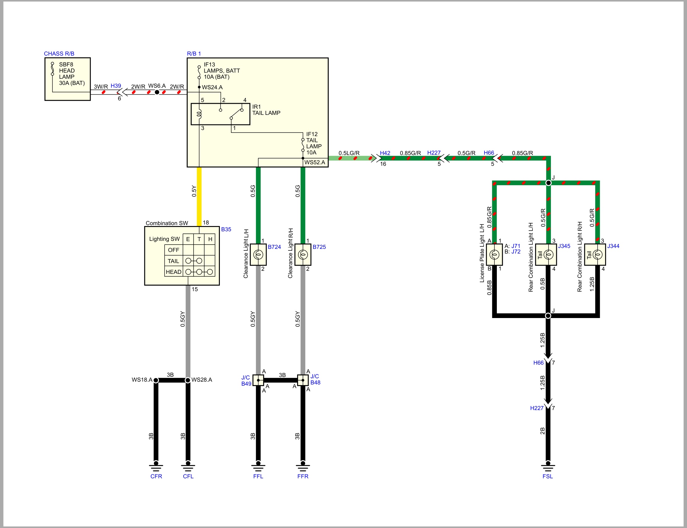 Isuzu Truck N Series 08 Cab model 2017 to 2021 Thailand Wiring Diagram LGHTML WEN 1781TH (2)