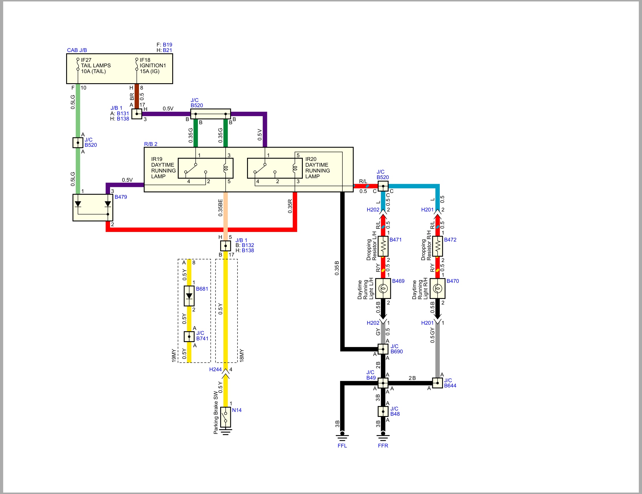Isuzu Truck N Series 08 Cab model 2018 to 2021 4th edition Europe Turkey Wiring Diagram LGHTML WEN 1881EU (2)