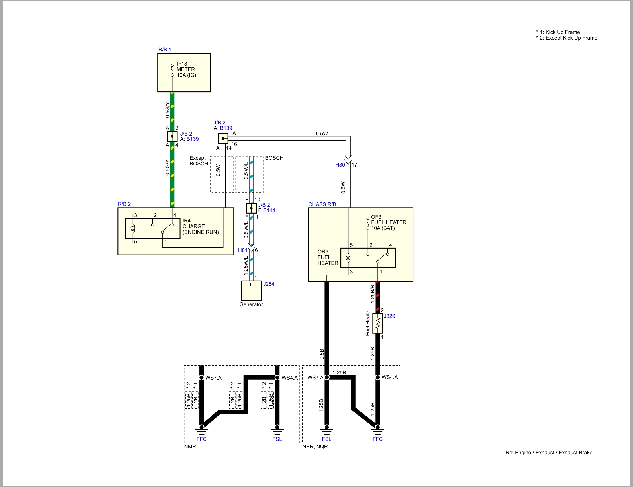 Isuzu Truck N Series 08 Cab model 2018 to 2022 Wiring Diagram LGHTML WEN 1871IGJ (1)