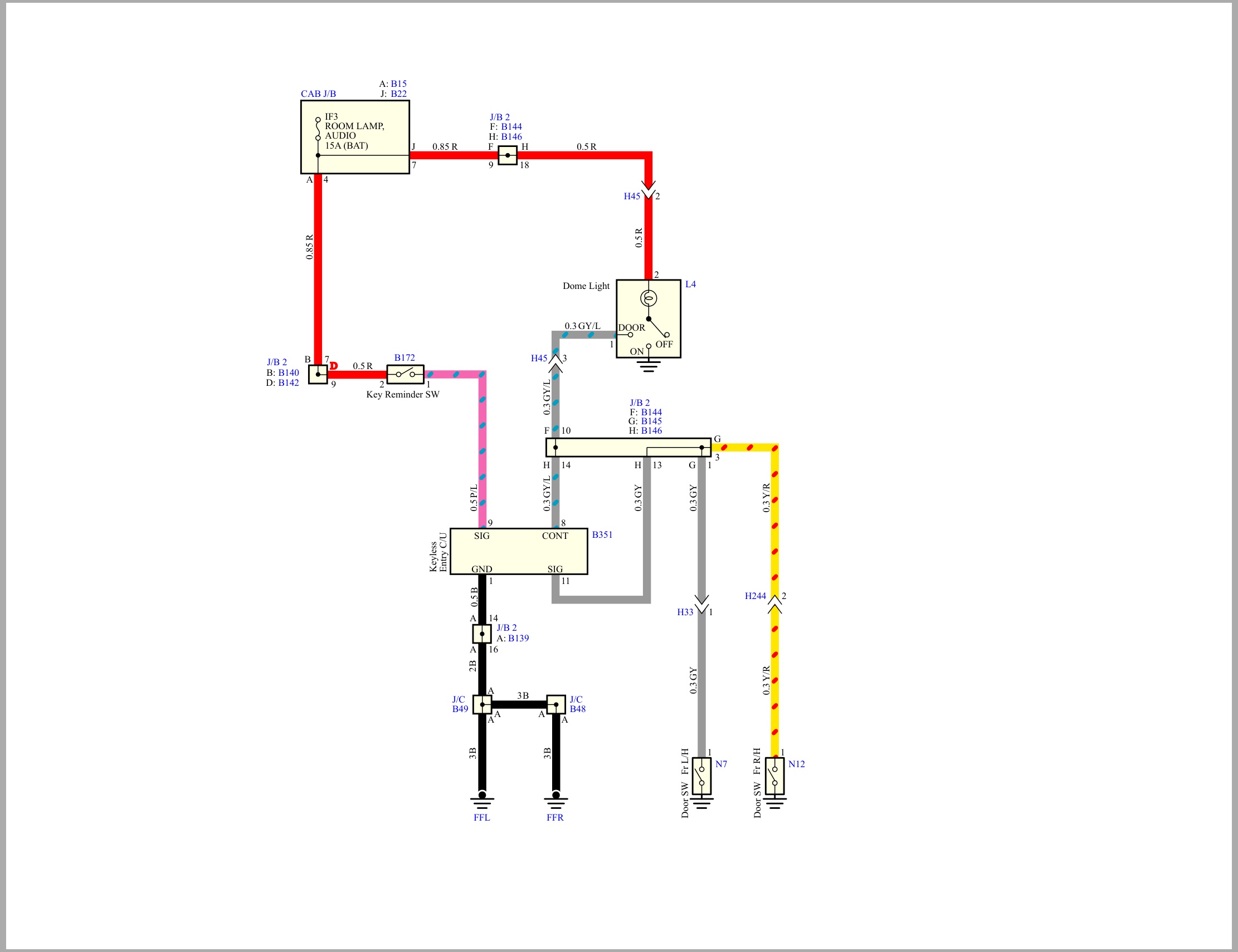 Isuzu Truck N Series 08 Cab model 2018 to 2024 Hong Kong Singapore Russia Taiwan Mexico Wiring Diagram LGHTML WEN 1871 (2)