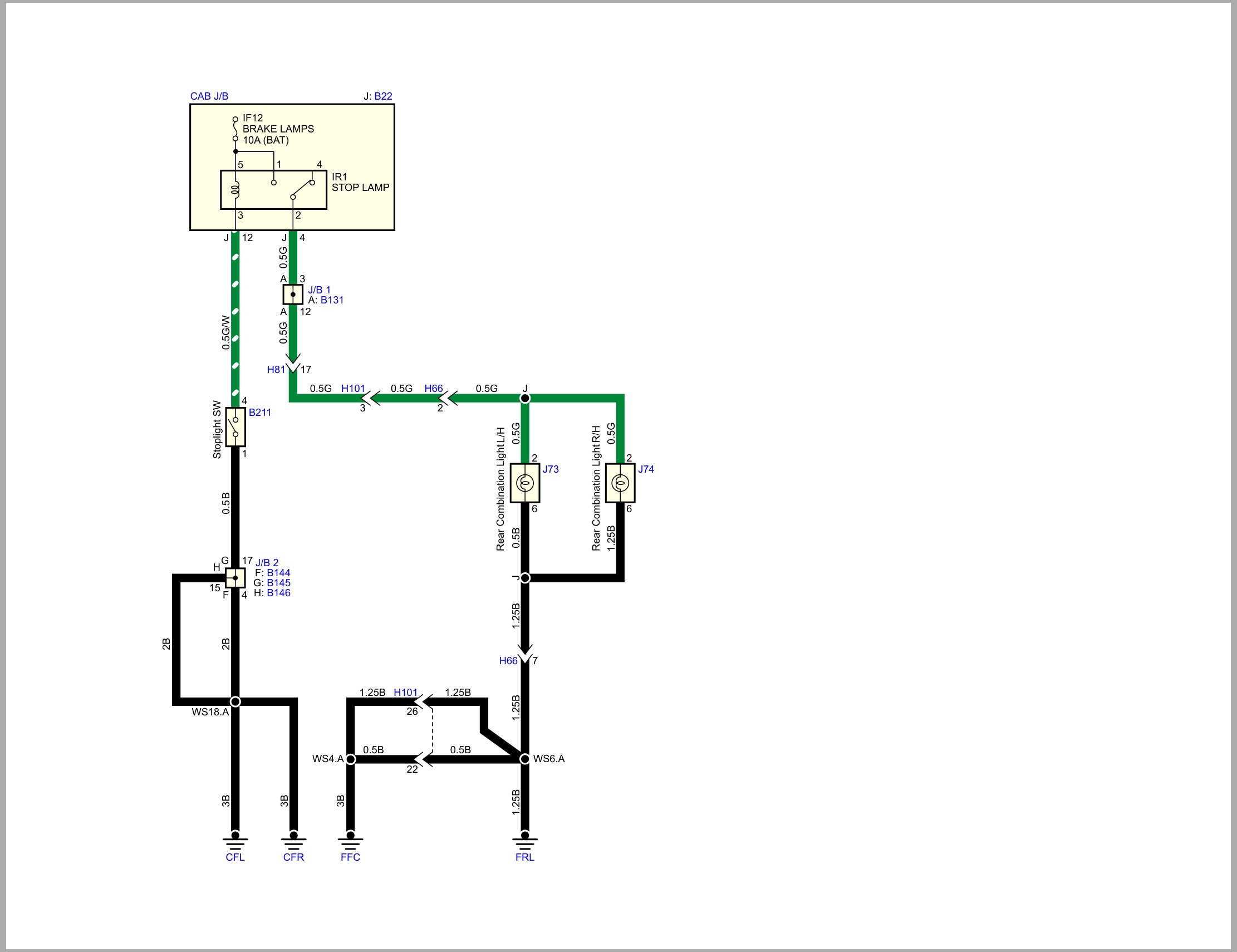 Isuzu Truck N Series 08 Cab model 2020 2nd edition Mexico Wiring Diagram LGHTML WEN 2091MXNP (2)