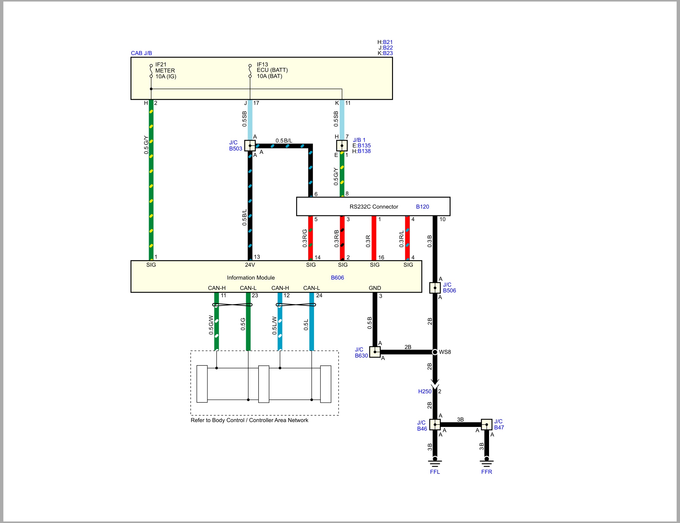 Isuzu Truck N Series 08 Cab model 2020 Singapore Wiring Diagram LGHTML WEN 2001SG (1)