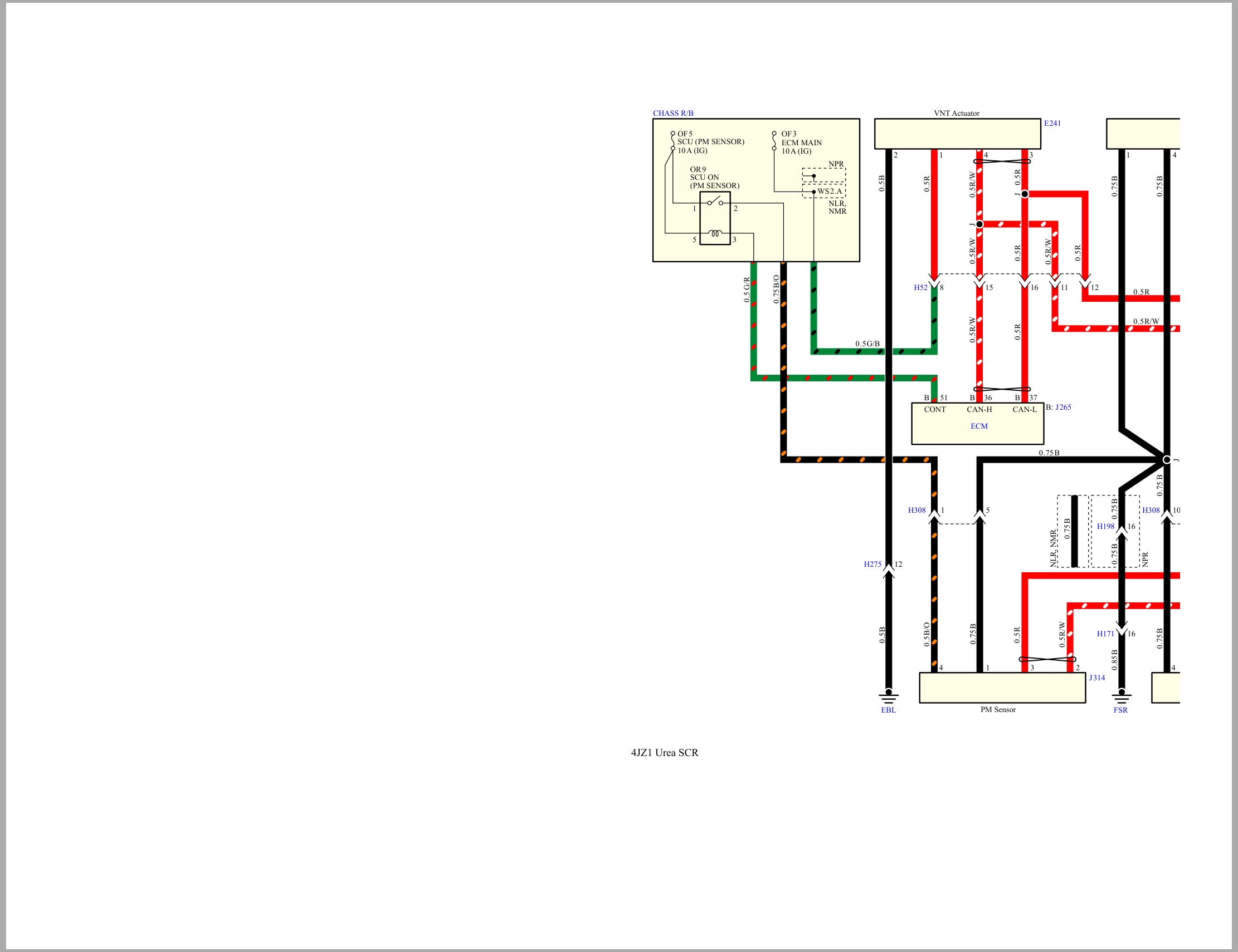 Isuzu Truck N Series 08 Cab model 2022 1st edition Mexico Wiring Diagram LGHTML WEN 2210MX (1)