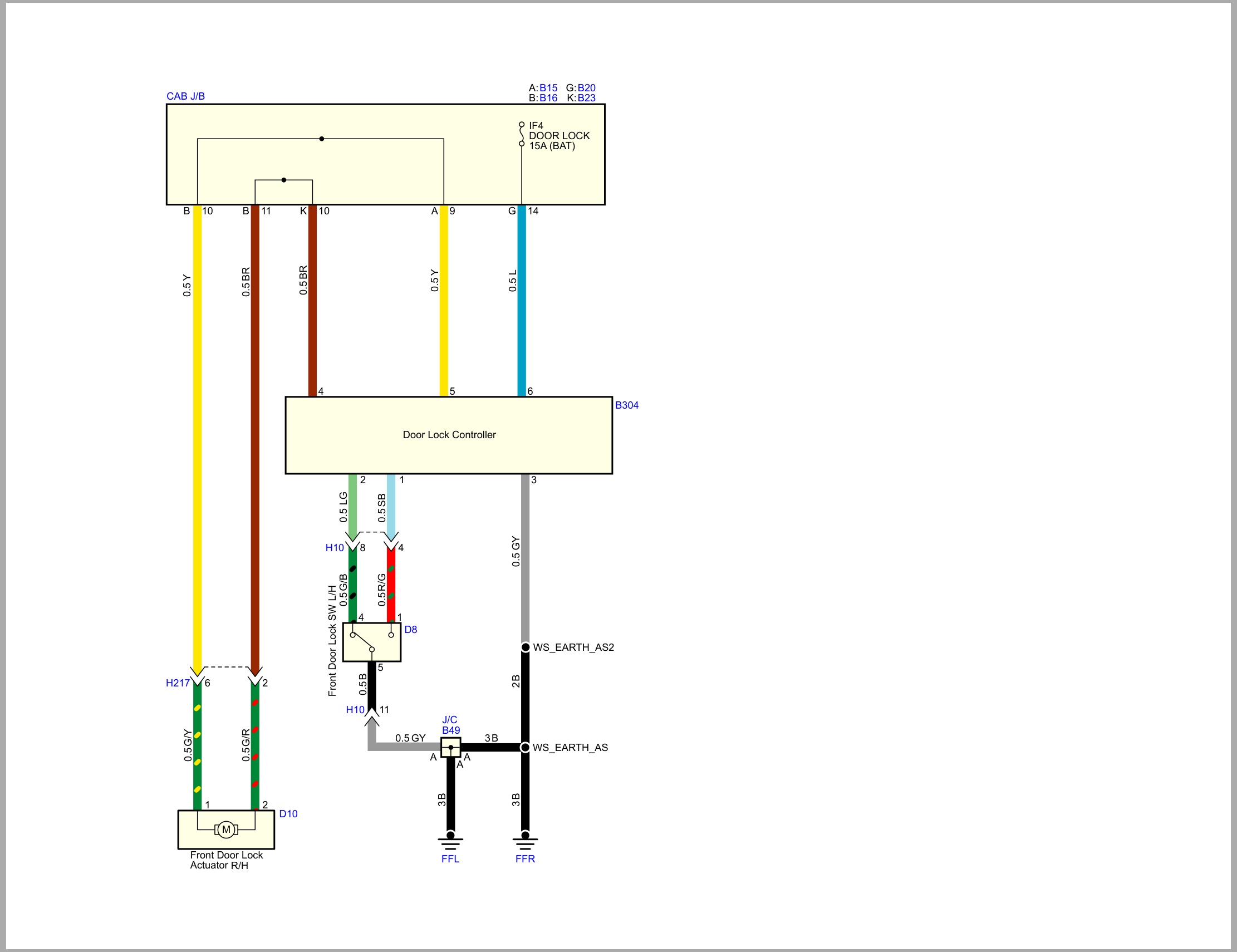 Isuzu Truck N Series 08 Cab model 2022 1st edition Mexico Wiring Diagram LGHTML WEN 2210MX (2)