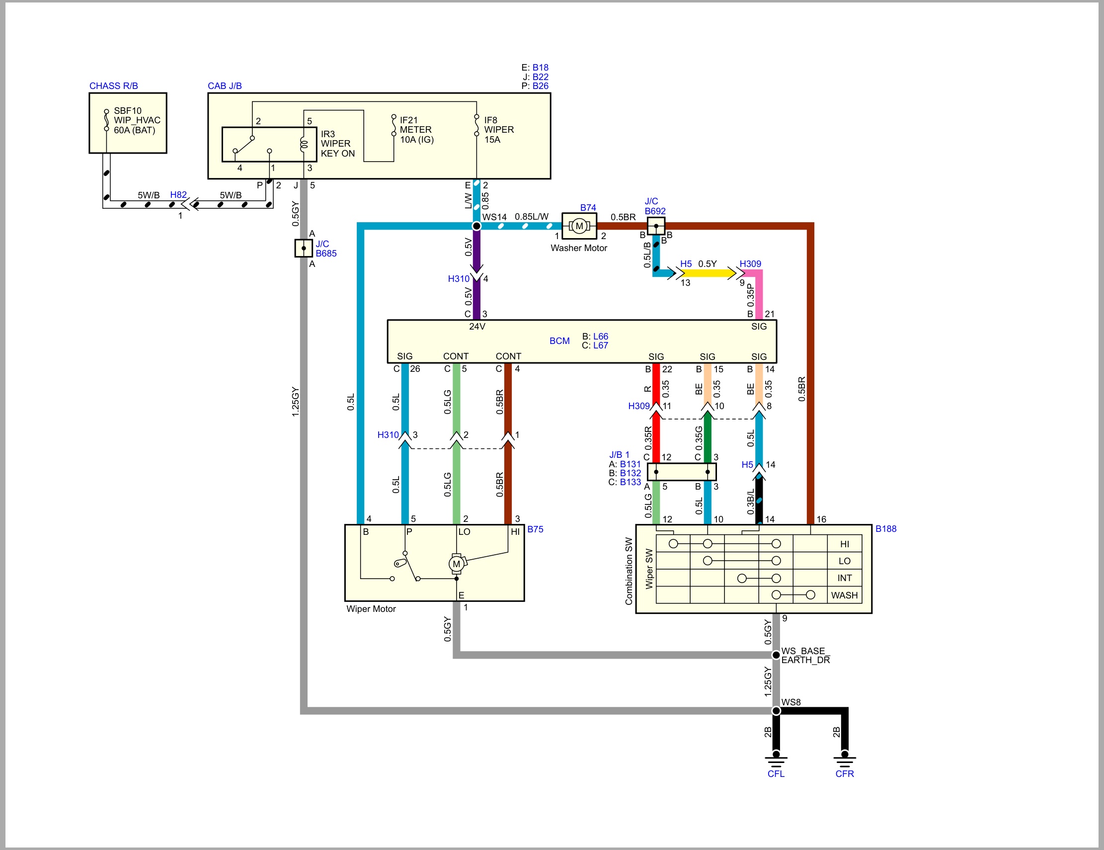Isuzu Truck N Series 08 Cab model 2022 4th edition Europe Turkey Wiring Diagram LGHTML WEN 2211EU (1)