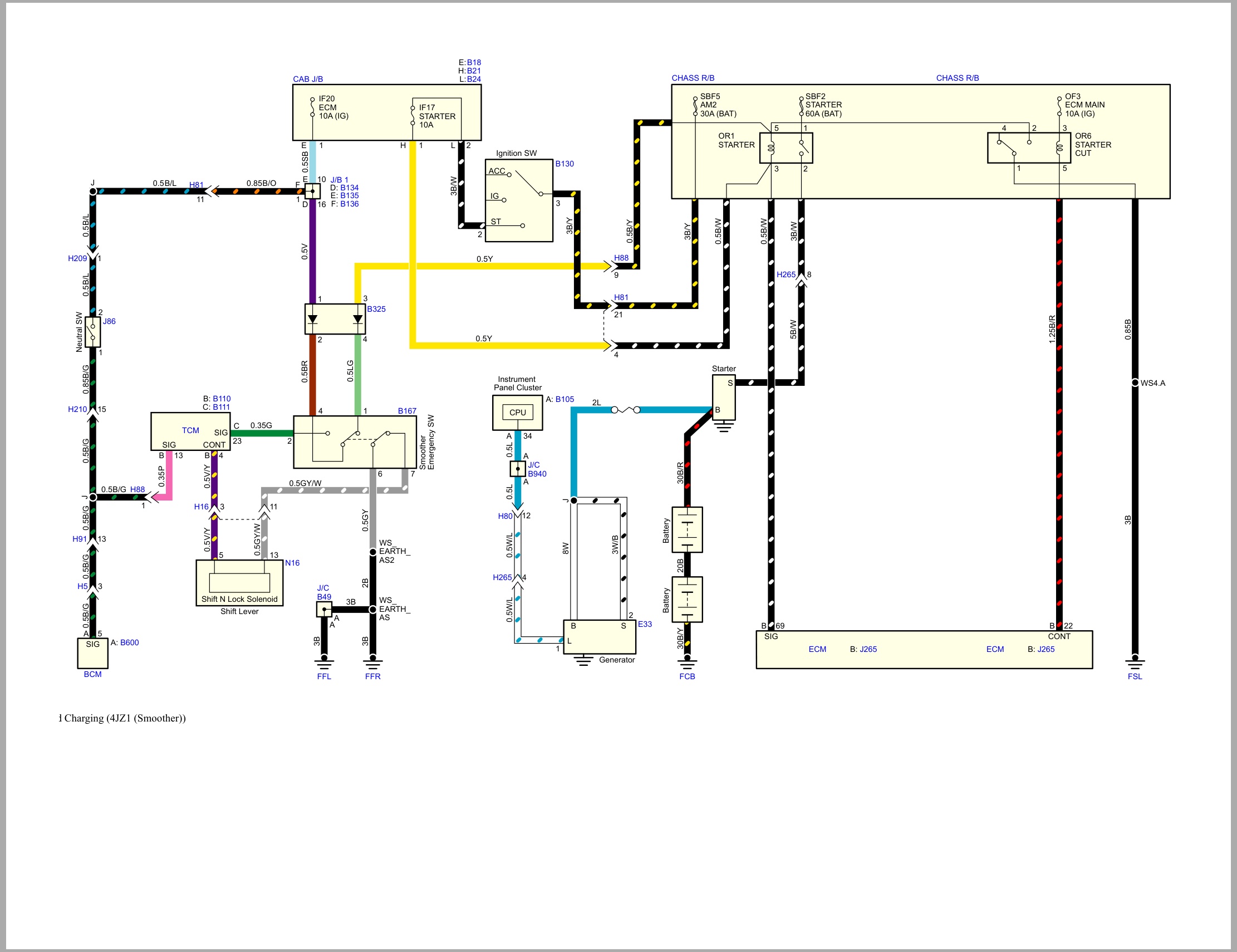 Isuzu Truck N Series 08 Cab model 2023 to 2025 Wiring Diagram LGHTML WEN 2221IGJ (2)