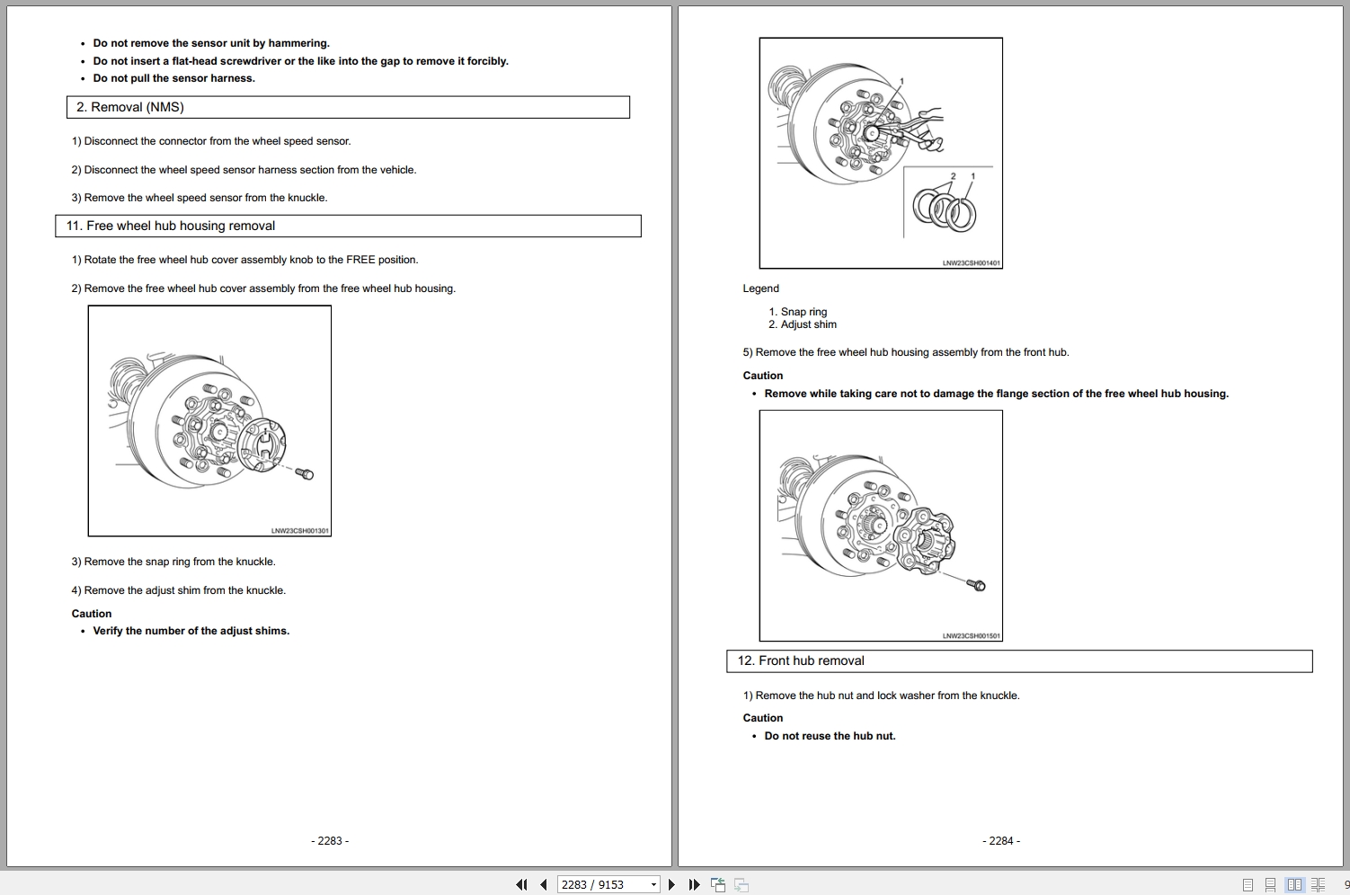 Isuzu Truck N Series 24 Cab Model 2026 4WD Service Information Wiring Diagram LGHTML WEN 2651 (2)