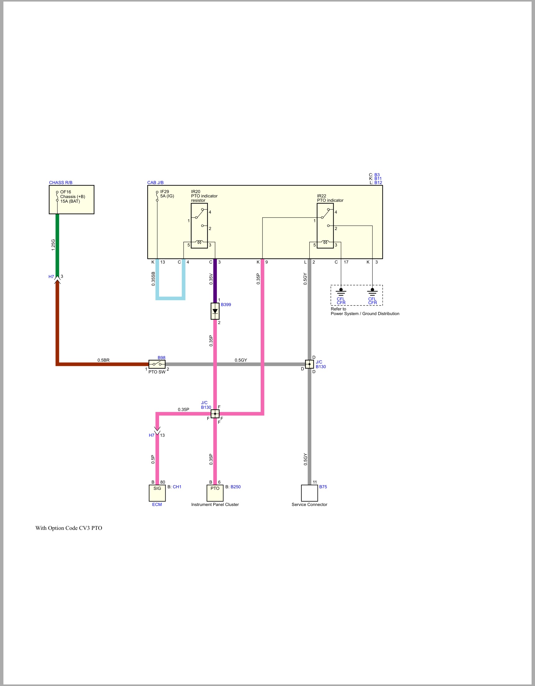 Isuzu Truck N Series 24 Cab model 2026 1st edition Mexico Wiring Diagram LGHTML WEN 2641MX (1)
