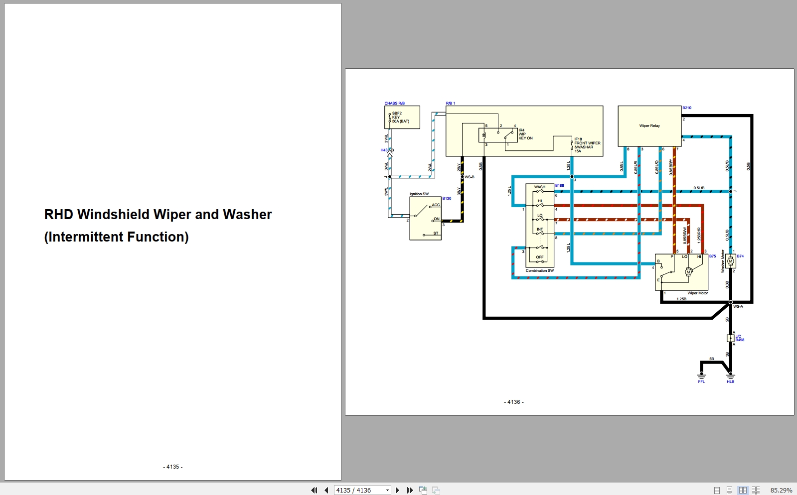 Isuzu Truck Q Series 05 Cab model 2011 to 2017 Service Information Electric Wiring Diagram LGHTML WEN 1171 (3)