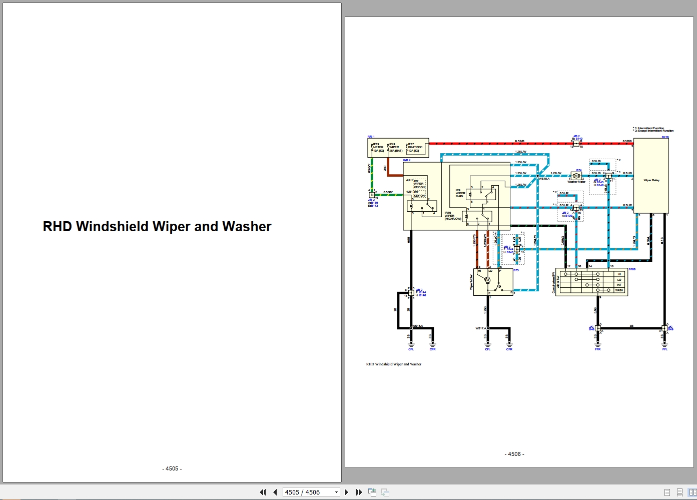 Isuzu Truck Q Series 08 Cab model 2024 Service Information Electric Wiring Diagram LGHTML WEN 2101IGJ (3)