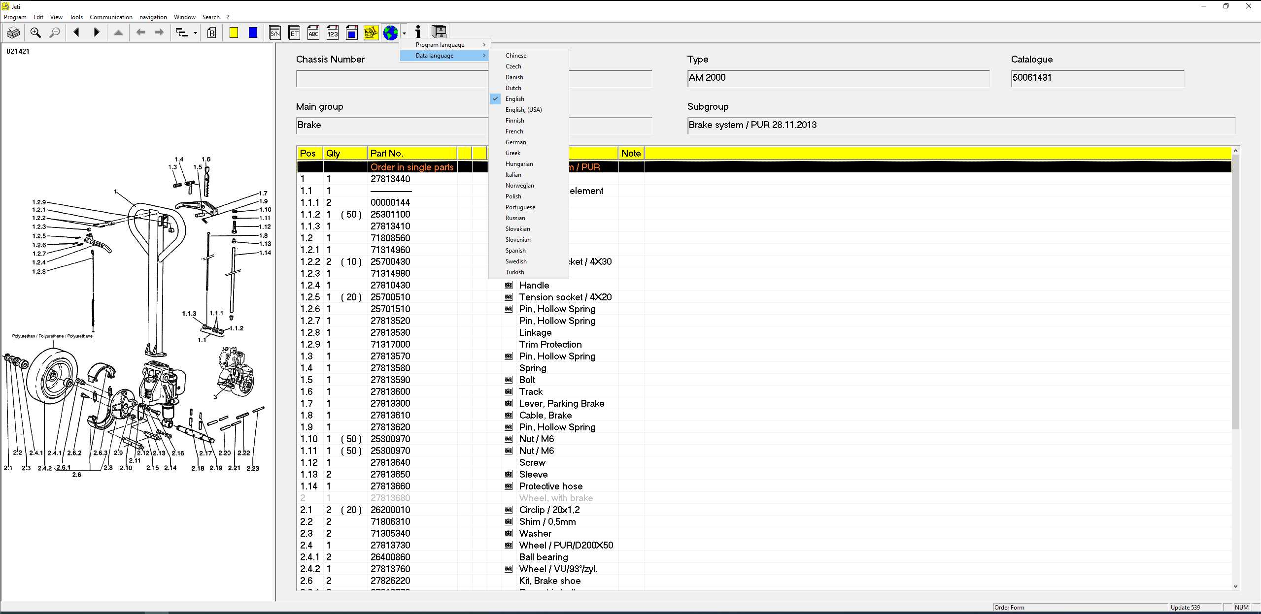 JUNGHEINRICH ForkLift ET v4.37 539 02.2025 Spare Parts Catalog 4