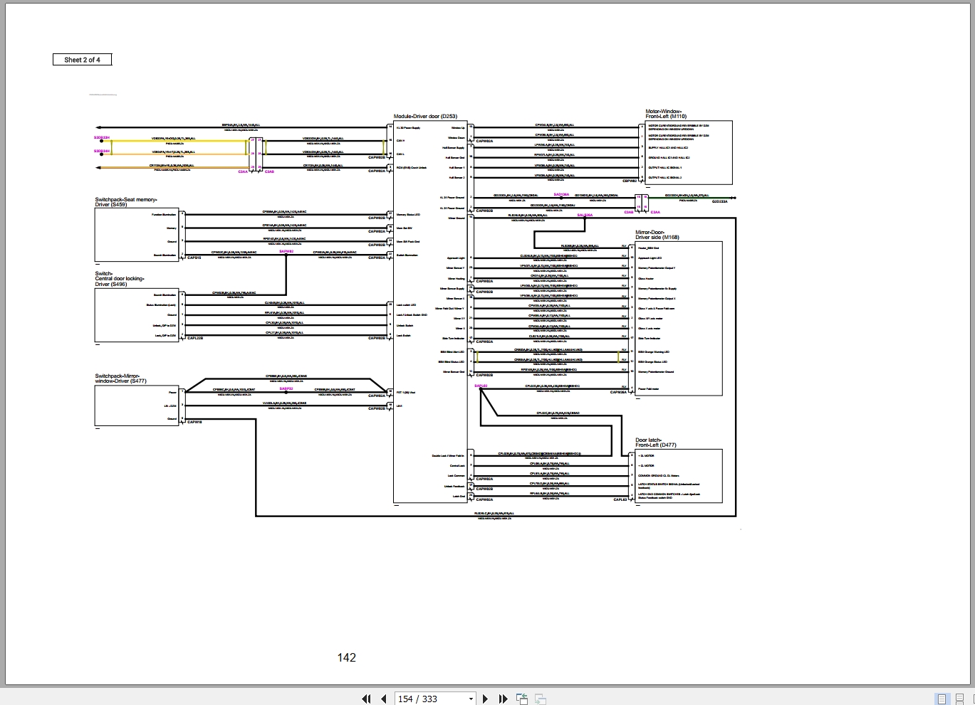Jaguar E PACE 250 X540 2023 Engine L4 2.0L Turbo Wiring Diagram (2)