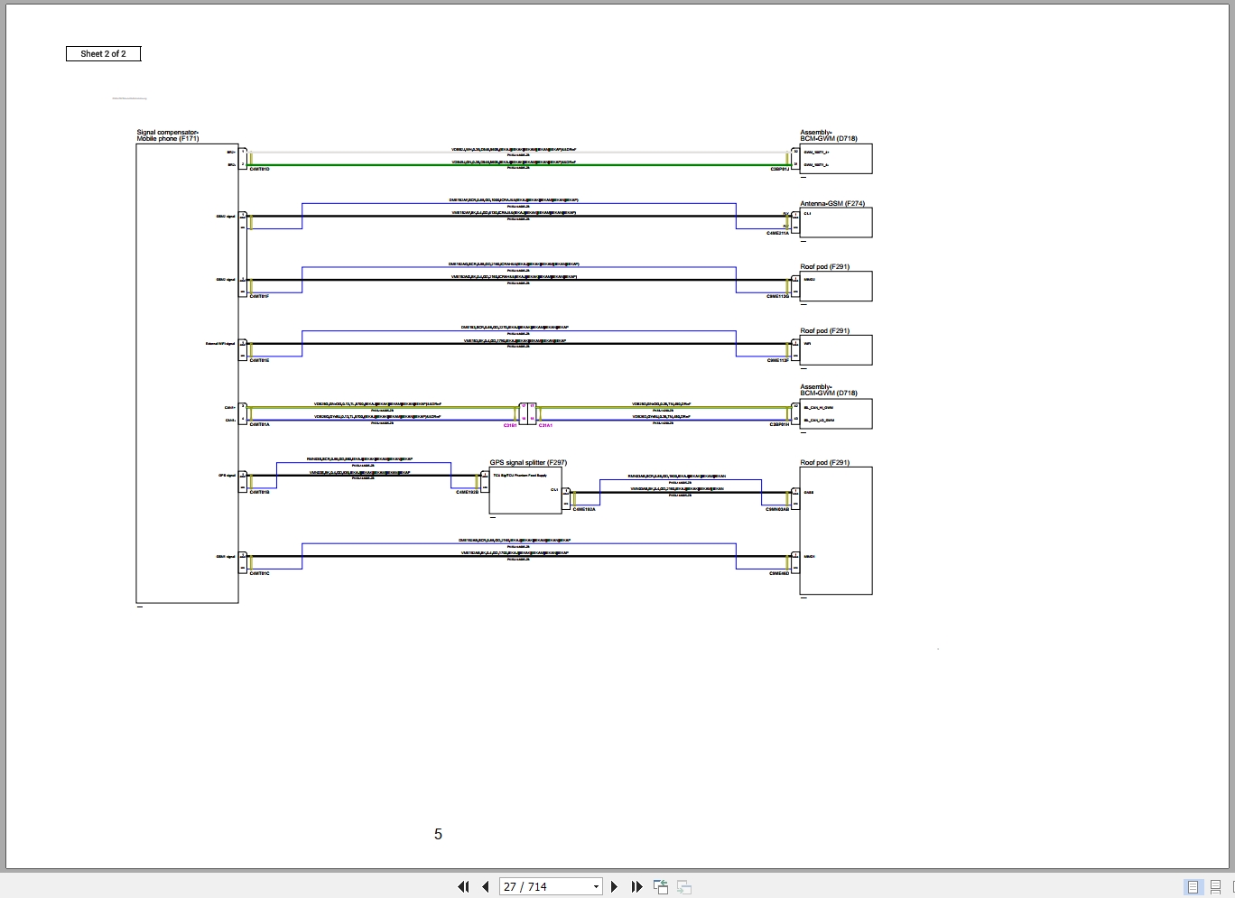 Jaguar F Pace P250 X761 2023 Engine L4 2.0L Turbo Wiring Diagram (2)