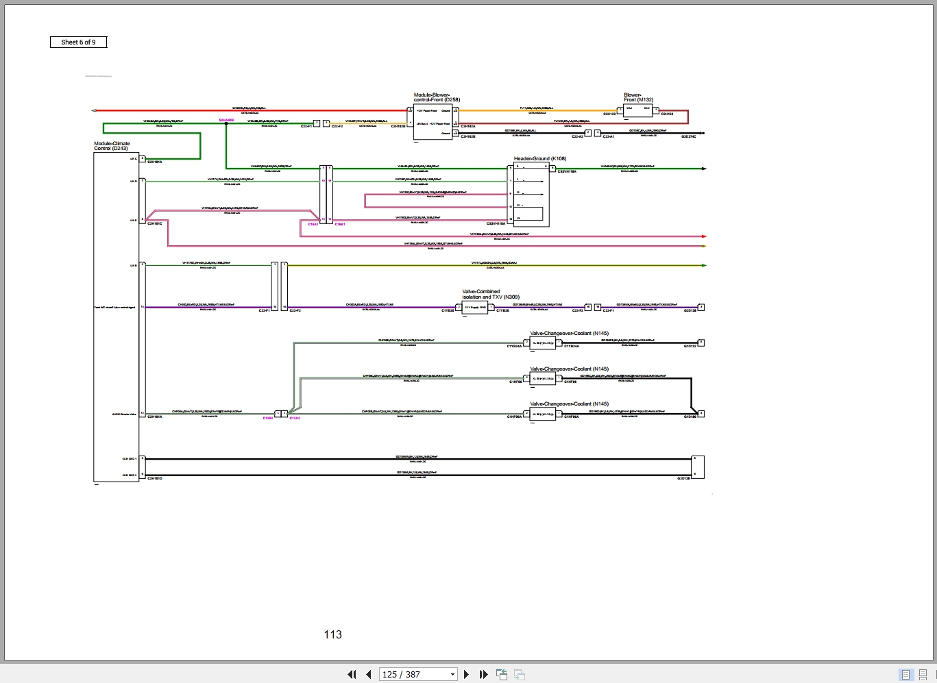 Jaguar F Pace P400 R Dynamic X761 2025 Engine L6 3.0L Turbo MHEV Wiring Diagram (2)