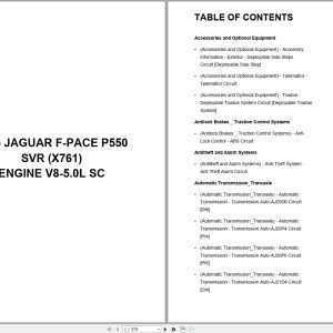 Jaguar F Pace P550 SVR X761 2025 Engine V8 5.0L SC Wiring Diagram (1)