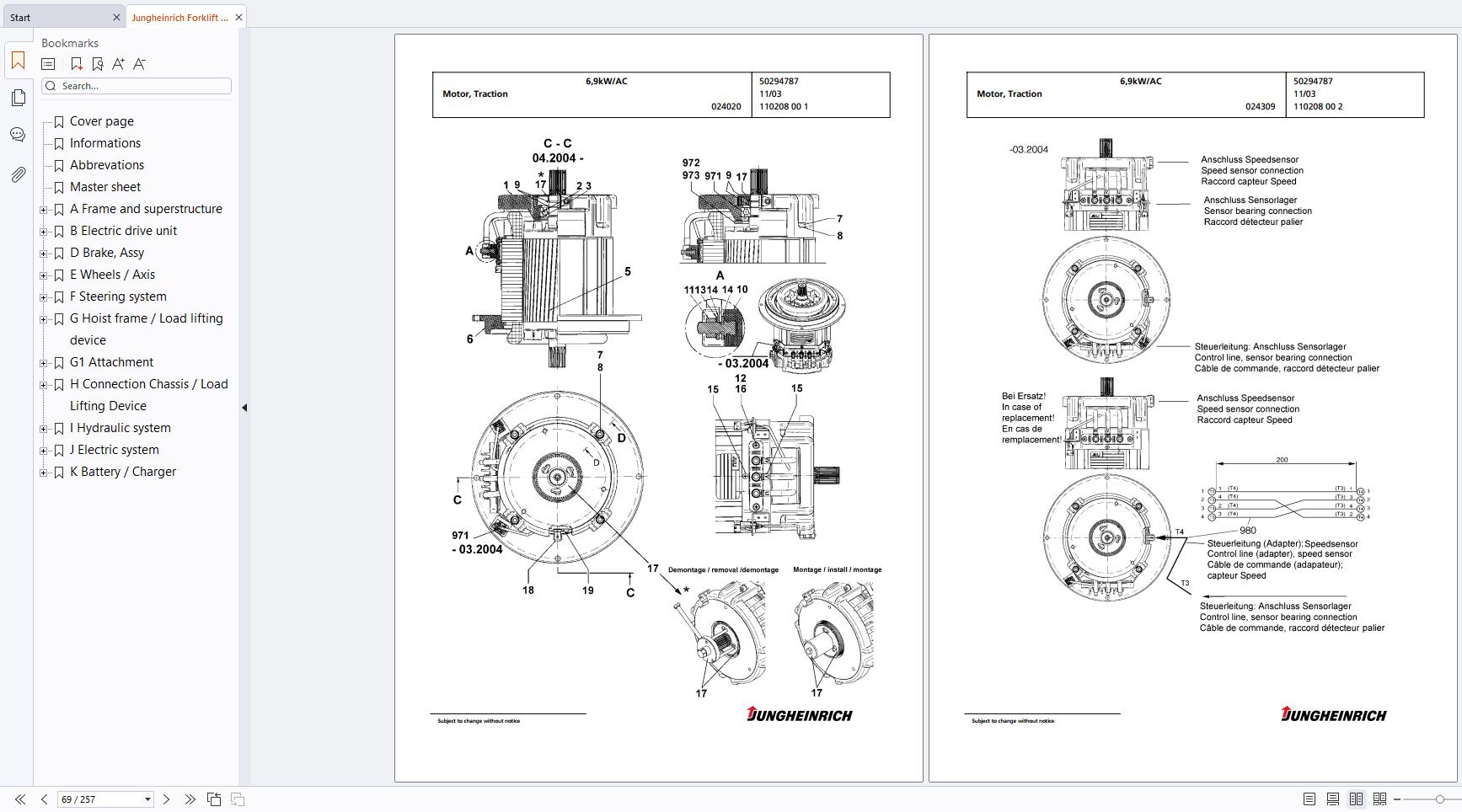 Jungheinrich Forklift ETV 320 Spare Parts Catalog 91053207 (2)